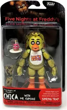 Five Nights at Funko 5 Inch Action Figure Spring Trap Series Chica FIVE NIGHTS AT 2020 FUNKO SPRING TRAP WAVE CHICA Зарубежная игра Horror App Western