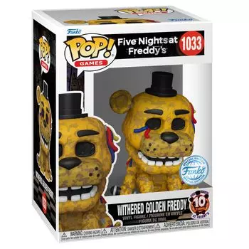 Five Nights at Withered Golden Freddy Фигурка Funko Withered Golden Freddy FNAF 10-летний юбилей WITHERED GOLDEN FREDDY Funko Freddy s POP!