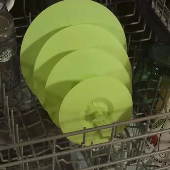 Five-piece Set of Food-grade Silicone Fresh-keeping Lids, Microwave Oven Bowl Lids, Sealed Fresh-keeping Lids, and Mixed Pot Lid