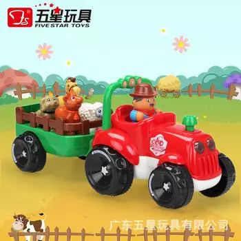 Five Star Fun Happy Farmer Car игрушечная модель автомобиля детский большой электромобиль для мальчиков и девочек фермерский транспортер красный/зелёный