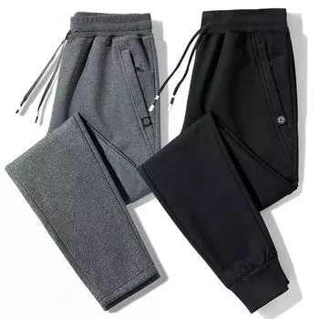 FiveFive Мужские брюки Весна Осень Повседневные спортивные брюки на шнурке Брюки Хлопковые модные свободные брюки для бега 8XL