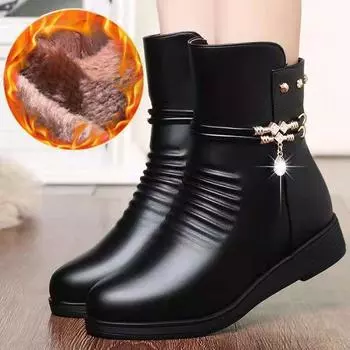 FiveFive Винтажные Модные Женские Ботинки Твердые Ботинки Мартин Осенне-Зимние Туфли На Платформе Толстые Ботильоны Женская Обувь Большой Размер 38