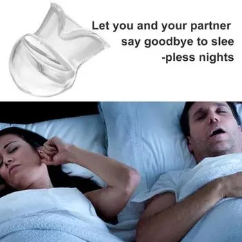 фиксатор языка, 2 шт., улучшенное качество сна, оптимальный поток воздуха, храп, уничтожение силиконовой накладки на язык на ночь