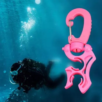 Фиксатор шланга для подводного плавания с пряжкой, крючок, прочный BCD с зажимом, крышка регулятора для розовый