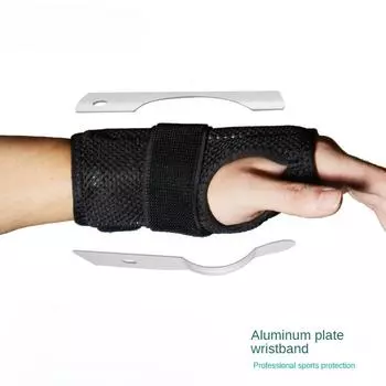 Фиксатор запястья для женщин, фиксатор вывихнутого запястья, сухожильная оболочка, фиксатор запястья, фиксатор перелома, мужской бандаж на запястье, компрессионный браслет Left hand S (13-15CM) чёрный