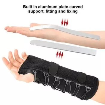 Фиксатор запястного канала, регулируемый ночной фиксатор запястья, защита запястья при артрите, шина для большого пальца при тендините, облегчение боли Left Hand