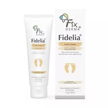 Fixderma 5% молочной кислоты, 15% мочевины, увлажняет и успокаивает ноги, восстановление пяток, без парабенов и сульфатов, для всех типов кожи, 75 г