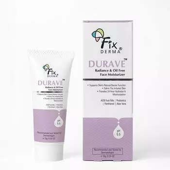 Fixderma Durave Radiance & Oil Free Face Moisturizer with Probiotics | Увлажняющий крем для лица | Увлажняющий крем для лица для женщин и мужчин - 10 г