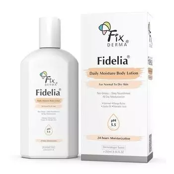 Fixderma Fidelia Daily Moisture Body Lotion | Увлажняющий крем для лица и тела | Лосьон для тела на зиму | Лосьон для тела для женщин и мужчин - 250 мл