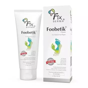 Fixderma Foobetik Cream, крем для ног, уход за ногами, для сухих и потрескавшихся ног, увлажняет и успокаивает ноги, восстановление пяток, 100 г