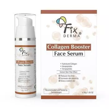 Fixderma Hydrolyzed Collagen Booster Face Serum | Коллагеновая сыворотка для лица | Сыворотка для мужчин и женщин | Подходит для всех типов кожи - 30 г