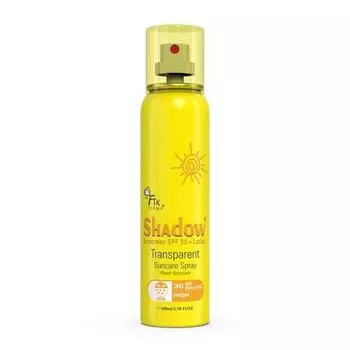 Fixderma Shadow Sunscreen SPF 30+ Лосьон Прозрачный солнцезащитный спрей | Солнцезащитное средство SPF 30 | Нежирный и водостойкий - 100 г
