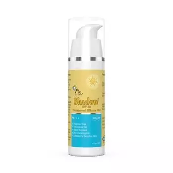 Fixderma Shadow Sunscreen SPF 30 PA+++ Прозрачный силиконовый гель | Увлажнитель для кожи, склонной к акне | Солнцезащитный крем для женщин и мужчин - 30 г