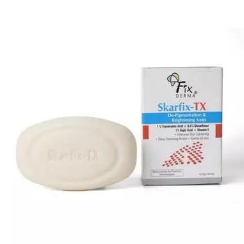 Fixderma Skarfix -TX De Pigmentation & Brightening Soap, Bath Wash для мужчин и гиперпигментации, для сияющей кожи 75 г (Пакет из 1)