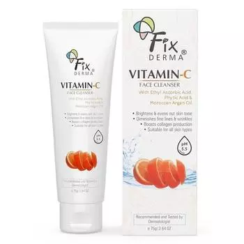Fixderma Vitamin C Face Cleanser with Ascorbic Acid | Средство для умывания для женщин | Средство для умывания и очищения лица | Средство для умывания для женщин и мужчин - 75 г