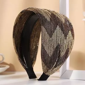 Fixer Ethnic Style Wide-brimmed Lace Headband Korean Style Headwear Female Hairbands Wide Hair Hoop