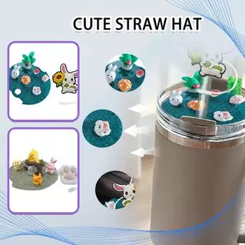 Фиксированная табличка для крышки стакана 40 унций Micro L с украшением из 10-миллиметрового силикона для соломинки, светящаяся этикетка для крышки стакана своими руками для соломинки, подходит для 40 унций One Size