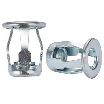 Фиксированная установка Расширительная гайка Лепестковые гайки Винт Серебристая отделка