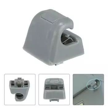 Фиксированные зажимы для солнцезащитного козырька автомобиля Крючок-зажим Фиксированное крепление для козырька Серый Высококачественный Пластик