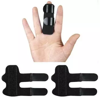 Фиксированный палец, фиксация пальца, пластина для фиксации перелома, фиксация фаланги, регулируемая защита пальца 2 [ZHUOYUE] протектор, чехол, повязка, чехол,