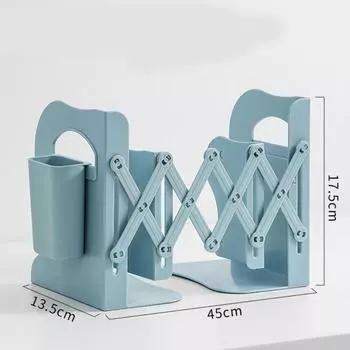 Фиксированный зажим для книг Выдвижные книжные полки Экономия места Разделитель Подставка для книг Офисные аксессуары S