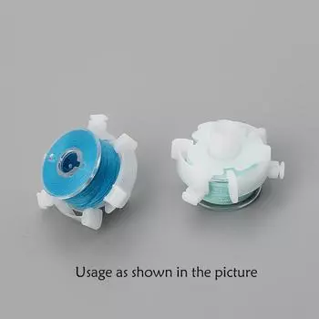 Фиксированный зажим для предотвращения падения шпульки. Шпульный держатель Простой белый пластиковый шпульный зажим 2 шт./упак.