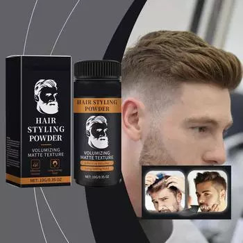 Фиксирующая пудра для волос, контроль жирности волос, освежающая фиксирующая текстура волос чёрный