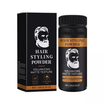Фиксирующая пудра для волос, контроль жирности волос, освежающая фиксирующая текстура волос чёрный