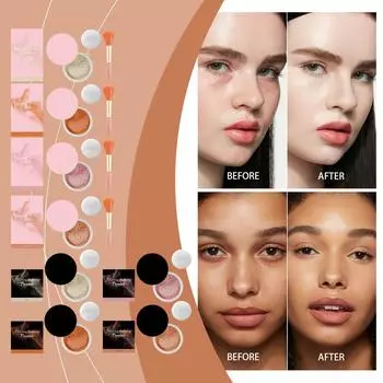 Фиксирующая пудра естественным образом и деликатно скрывает недостатки, подходит как для влажного, так и для сухого нанесения, а также может использоваться для нюдового макияжа. One Size