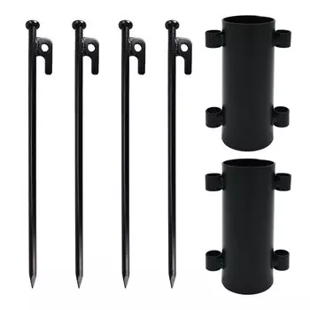 Фиксирующее основание для палатки со стальным гвоздем для крепления брезента, колышек для кемпинга, держатель, оборудование для скалолазания, (Боковая подножка)