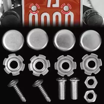 Фиксирующий винт для номерного знака автомобиля с резьбой диаметром 16 мм, пряжка для электромобиля из нержавеющей стали, крепление против кражи