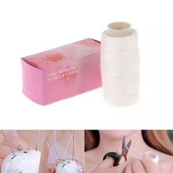 Физическая хлопковая нить для удаления волос на лице, проволока для удаления волос на теле из хлопка