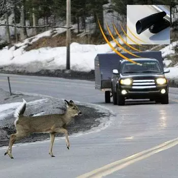 Физические ультразвуковые отпугиватели животных оленей наружное устройство оповещения 2x чёрный