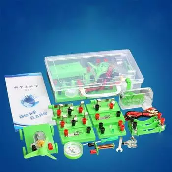 Физика Электрическая цепь Обучение Начальная научная лаборатория Базовый эксперимент по электричеству Магнетизм Образовательные наборы Настоящее время зелёный