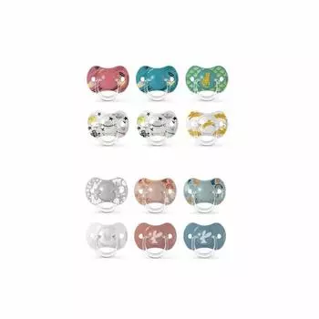 Физиологическая силиконовая пустышка Suavinex 6-18 месяцев 2U