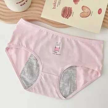 Физиологические брюки, простое и дышащее нижнее белье, женские хлопковые брюки для тети, защитные брюки с защитой от боковой утечки M