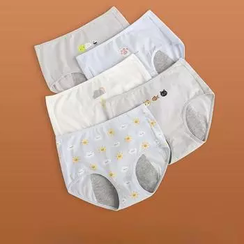 Физиологические брюки трусики Женское нижнее белье Дышащие менструальные периоды утечки Хлопковые трусики для тети M