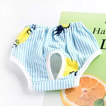 Физиологические трусы для собаки из чистого хлопка, для тедди, маленькой собаки, для самки, специальные, трусы безопасности, против домогательств S