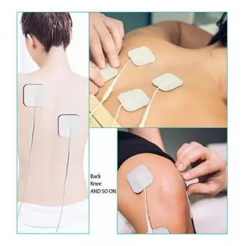 Физиотерапевтические Tens Pads EMS Электрод Гелевая Наклейка Для Электрического Tens Акупунктурного Стимулятора Мышц Терапия Пластырь Массажер Для Тела 10