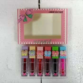 Fizz Lip Glow HUDAMOJI шариковый бальзам для губ с фруктовой эссенцией, увлажняющее зеркало, прозрачная помада, основа под макияж, 6 цветов, жидкие румяна