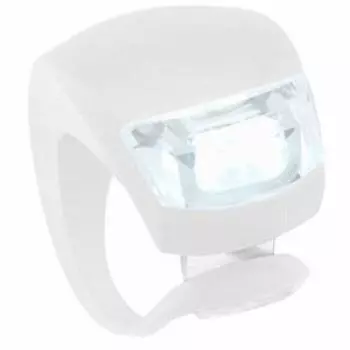 FJK силиконовый светодиодный велосипедный фонарь белый