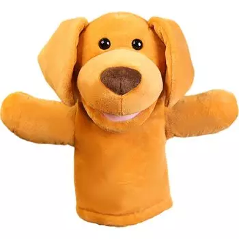 FJmark кукольная кукла-марионетка мягкая игрушка чревовещатель кукольное представление перчаточная кукла игрушка для малышей детей образовательная (щенок)