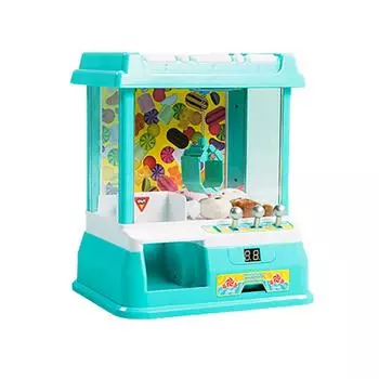 Fkstyle UFO Catcher Crane Game Toy Body Home Home Game Center Настольная игрушка BGM LED Catcher [Предмет] мятный