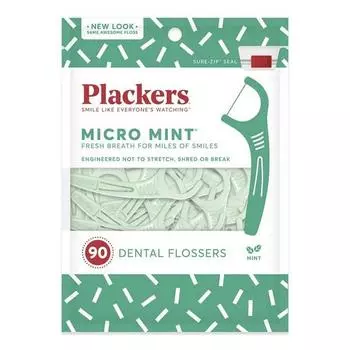 Flackers Dental Flossus Floss Micro Mint, 1 шт., 90 шт.