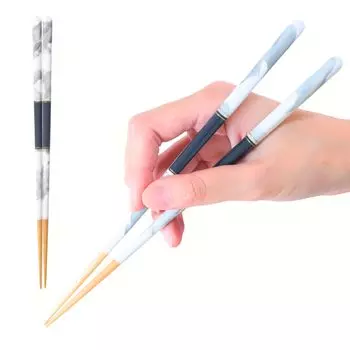 FlaColle chopsticks Chopsticks 23cm Stylish Made in Japan Dishwasher Gift [Smooth ceramic-like Fiore] [Non-slip safe] (Black)