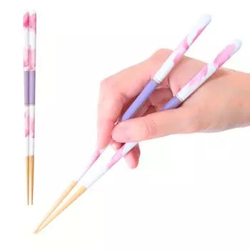 FlaColle chopsticks Chopsticks 23cm Stylish Made in Japan Dishwasher Gift [Smooth ceramic-like Fiore] [Non-slip safe] (Pink)