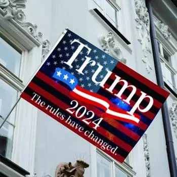 Флаг 2024 года «Верни все обратно» Большой флаг президентской кампании США с латунью S