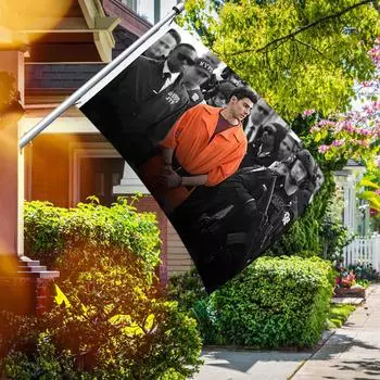 Флаг 3x5 футов (90x150cm) Флаги Ceo Shot Flag Flag For College Dorm Room Decor Outdoor Partys Yard Garden Flag One Size чёрный