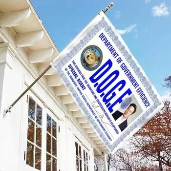 Флаг 90*150 см Флаг отдела эффективности Настенное украшение One Size белый