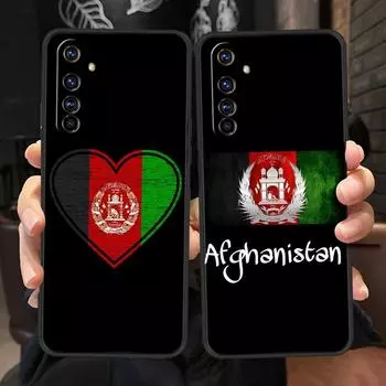 Флаг Афганистана для Realme 11 10 9 8 5G 7 6 GT2 Pro Plus C21 C11 C25 C35, мягкий чехол для Realme GT Neo 2 3 3T, чехол для телефона Realme 10 Pro